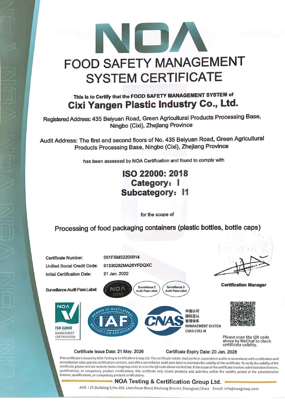 Vista previa del documento: Certificado ISO 22000
