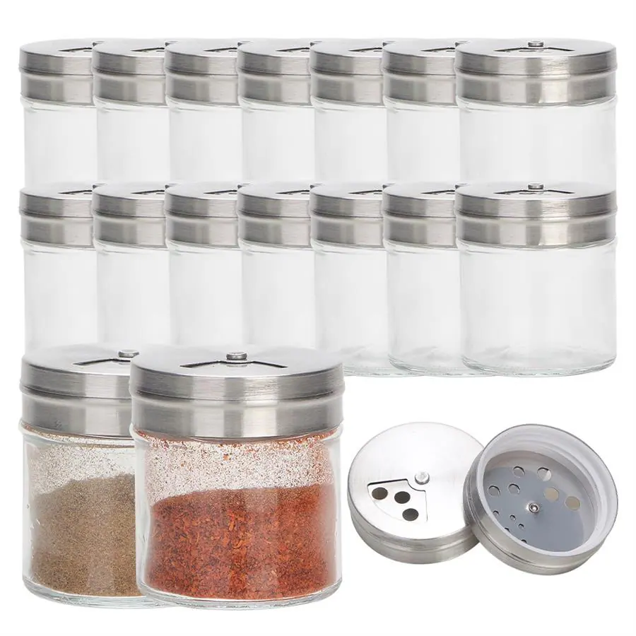 Botellas de vidrio para salsa barbacoa, vista frontal