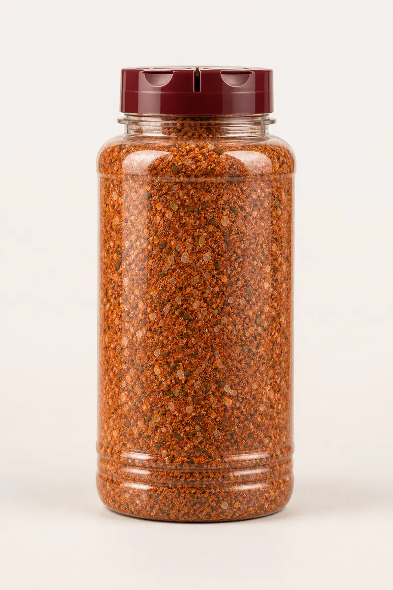 Botellas para mezclas de especias barbecue – vista del producto