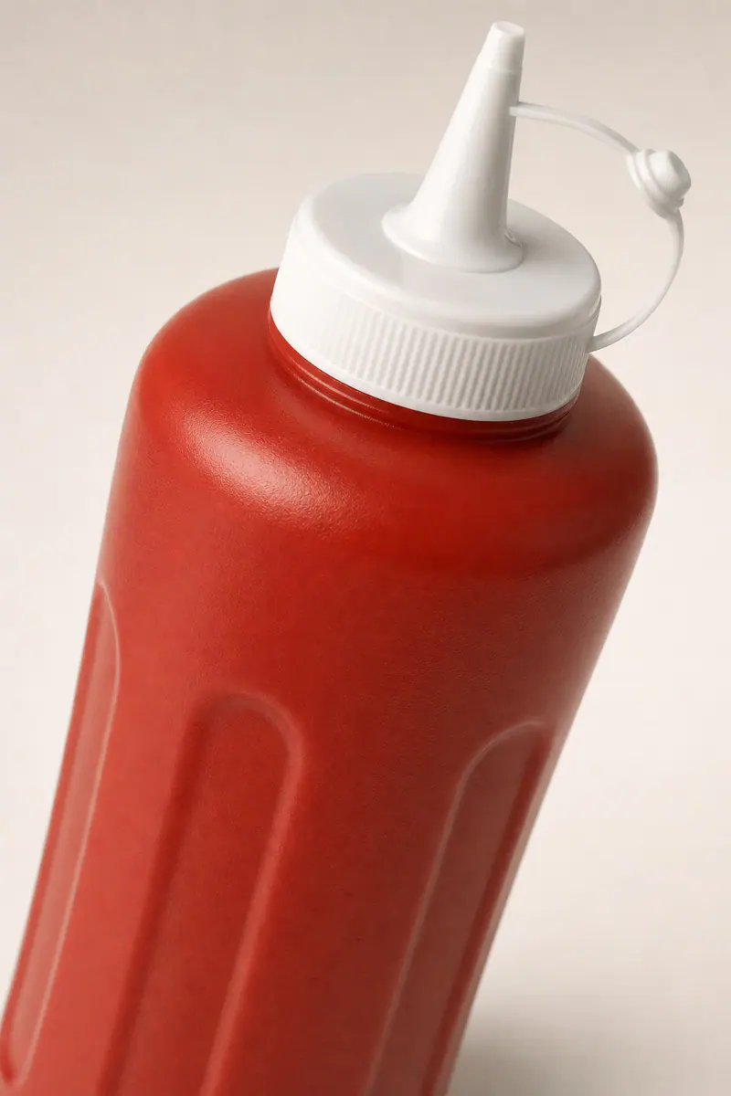 Detalle del material, la superficie y el cuerpo del envase