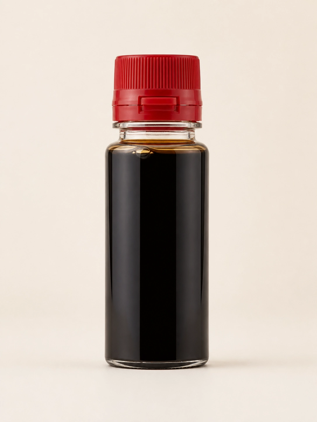 Mini-botella para salsa soja 30 ml, vista frontal