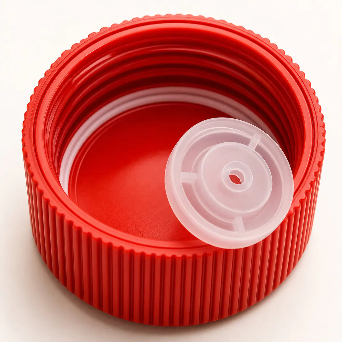 Detalle del material, la superficie y el cuerpo del envase
