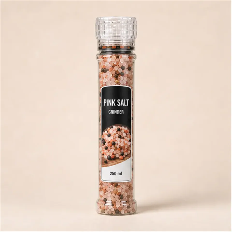Molinillo para especias alto transparente 250 ml – vista del producto
