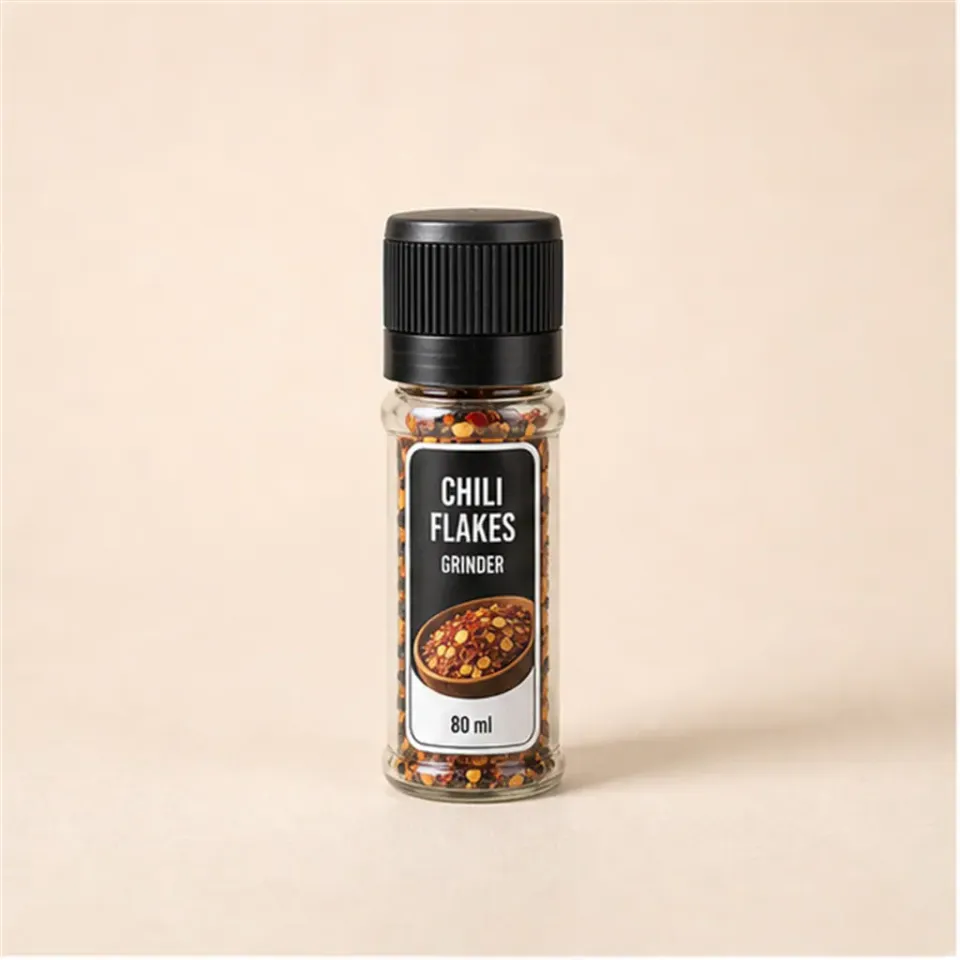 Mini-molinillo para especias, cabezal negro, 80 ml – vista del producto