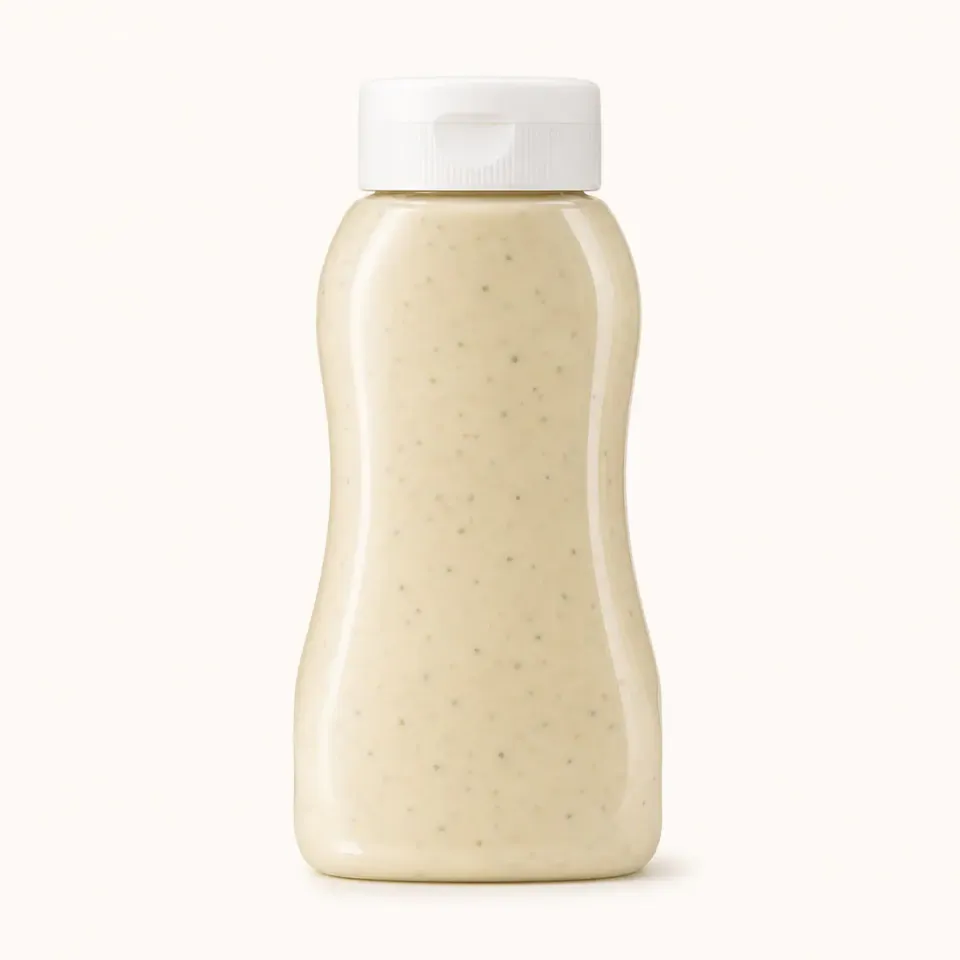Botellas exprimibles para aliños cremosas – vista del producto
