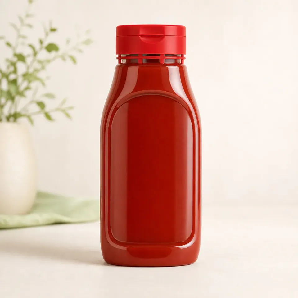Botellas para ketchup con precinto de apertura – vista del producto