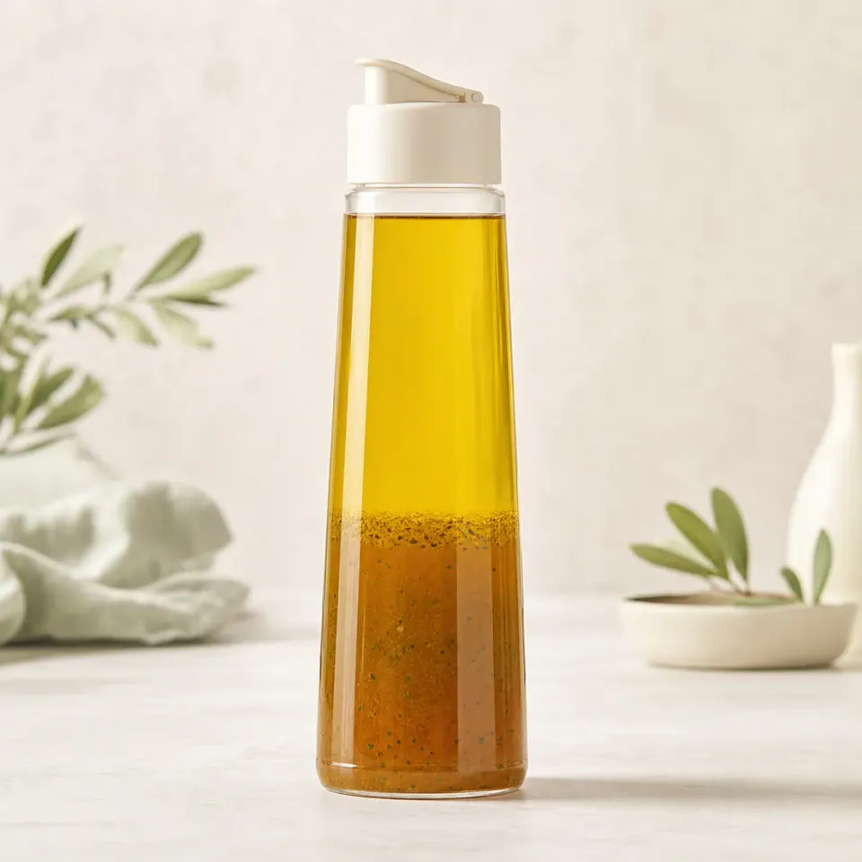 Botellas con vertedor para aliño – vista del producto